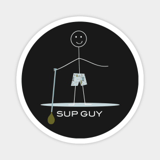 Funny Mens Paddleboarding Guy SUP Magnet